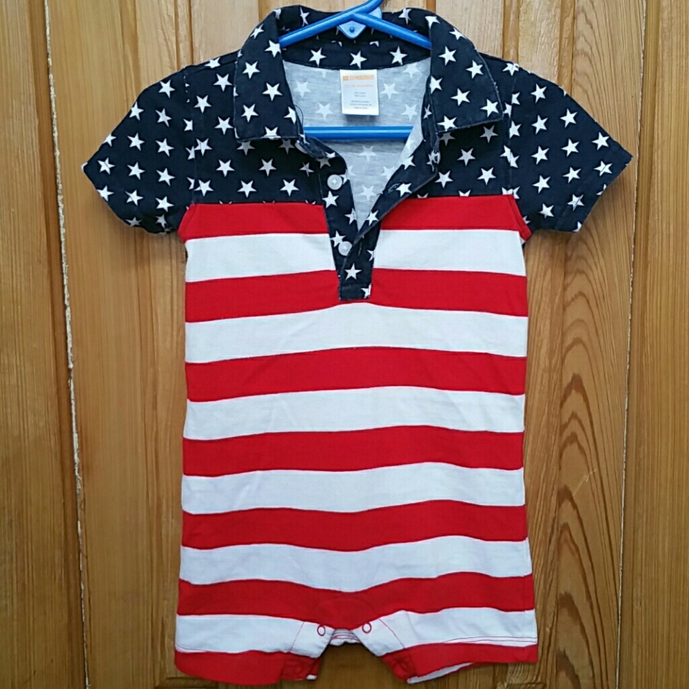 Stars + Stripes Romper by Gymboree. Size 12-18M